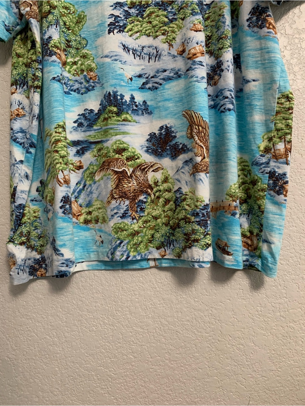 Polo Ralph Lauren Tshirt Mens 3XB Tropical Hawaiian Island Print Pocket Preppy - Picture 10 of 13
